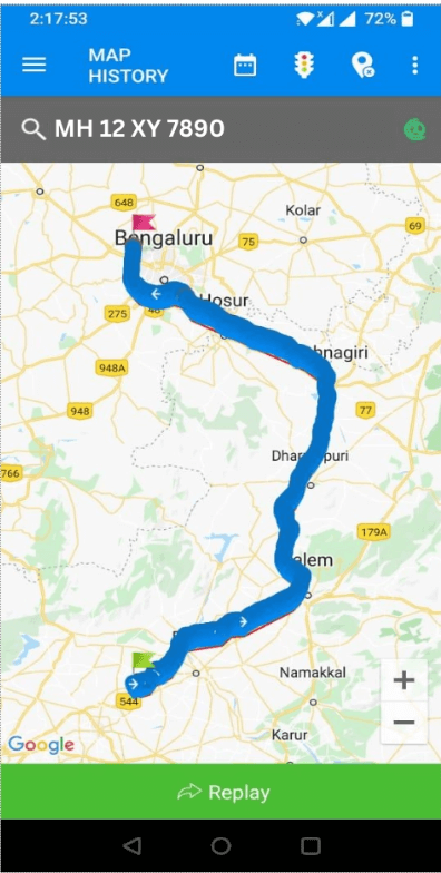 EcoCosmo Mobile Map History